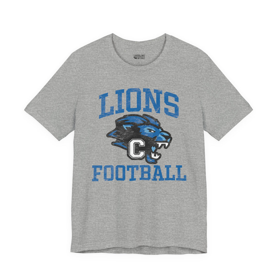 Canton Lions Football &amp; Cheer Unisex Adult Standard T-Shirt - Lions Football Design
