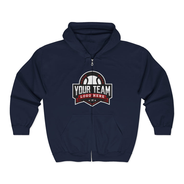 Unisex Adult Full Zip Hooded Sweatshirt - DTG
