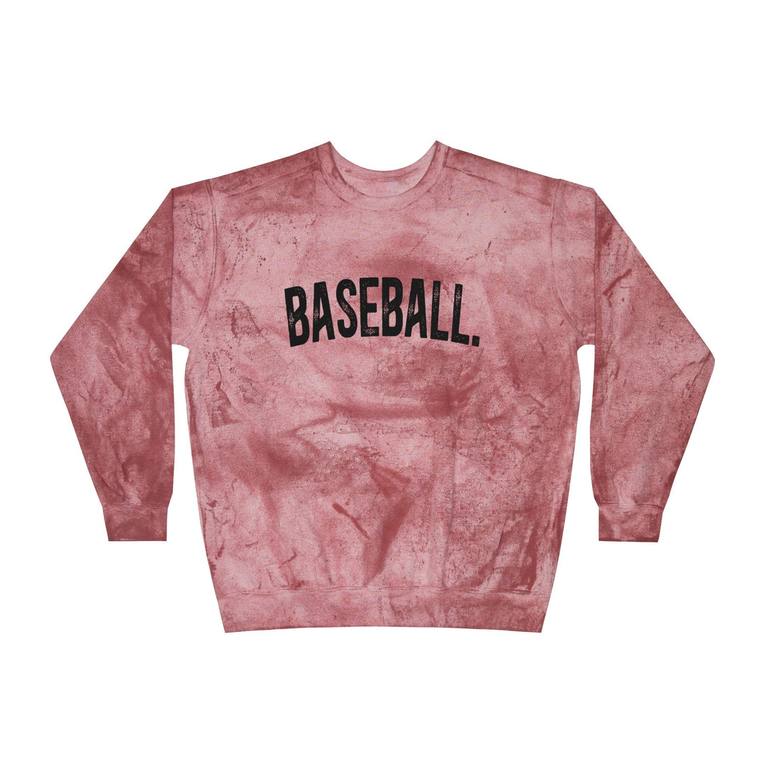 Rustic Design Baseball Unisex Adult Color Blast Crewneck Sweatshirt