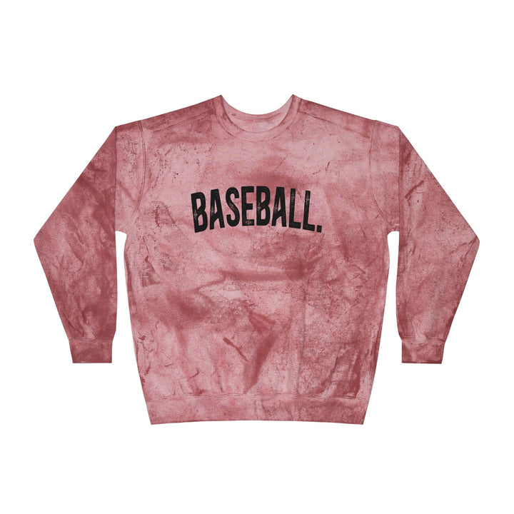 Rustic Design Baseball Unisex Adult Color Blast Crewneck Sweatshirt