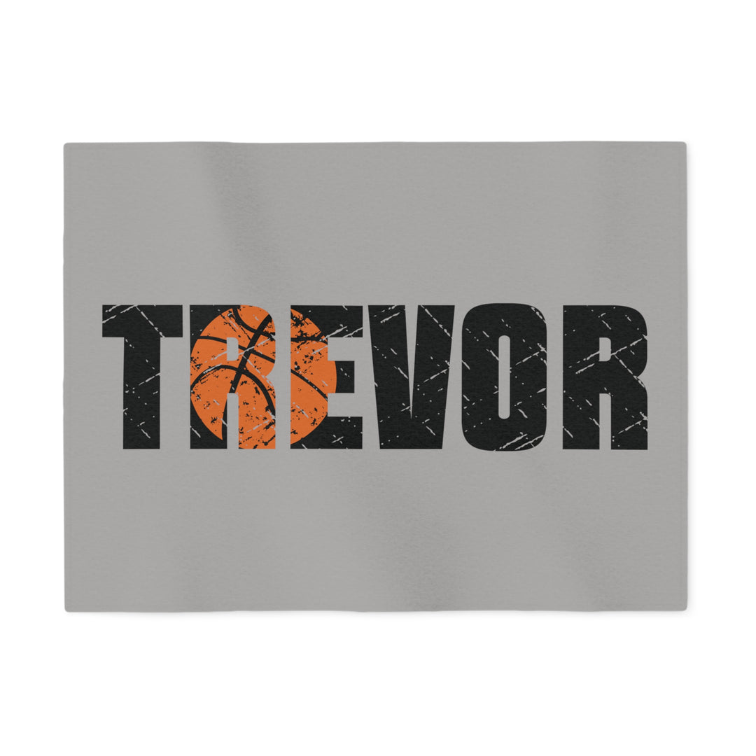Basketball Sweatshirt Blanket w/Custom Name