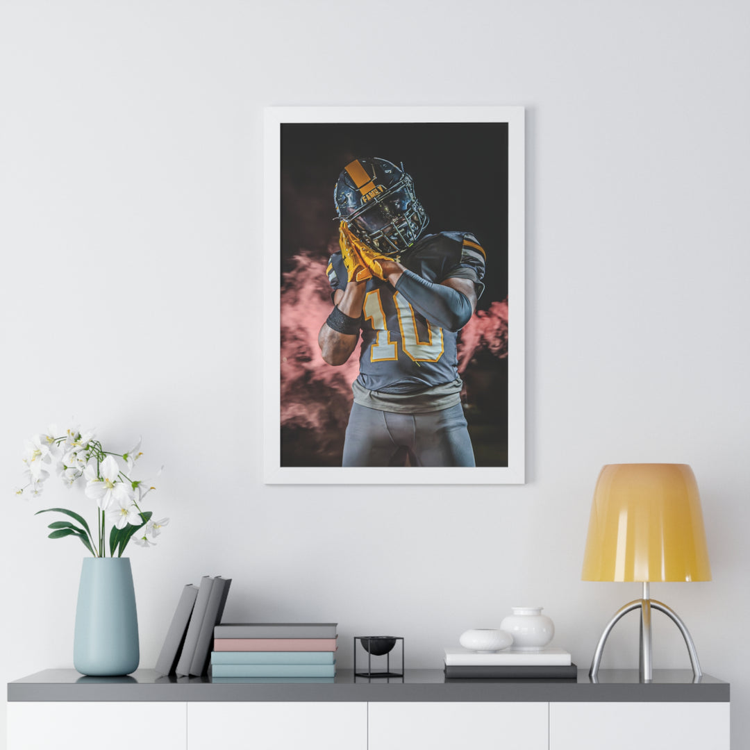 Offside Sports Photography Framed Vertical Poster