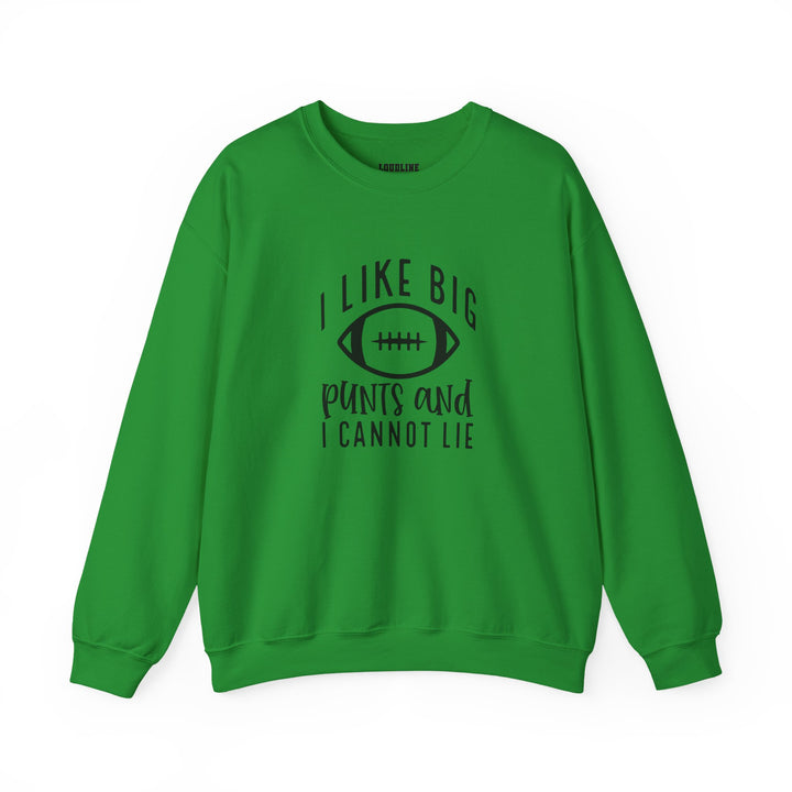 I Like Big Punts Football Unisex Adult Crewneck Sweatshirt