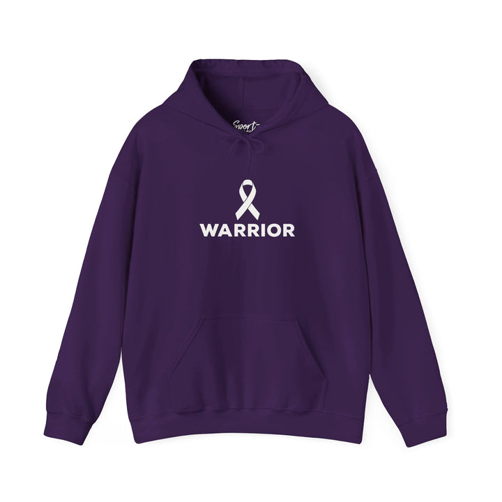 Cancer Ribbon Warrior Adult Unisex Hooded Sweatshirt