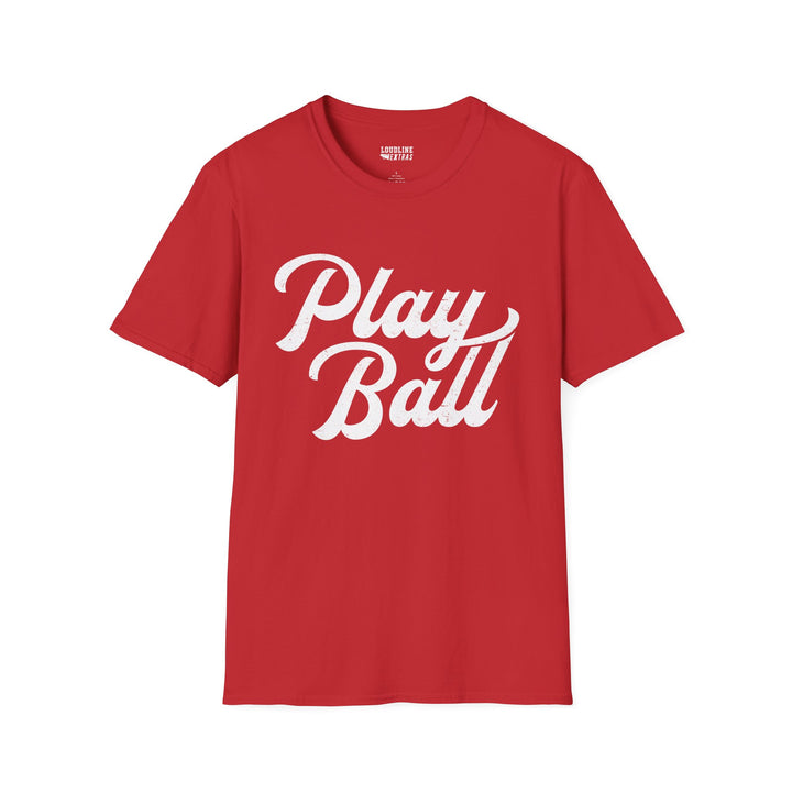 Play Ball Unisex Adult Baseball T-Shirt