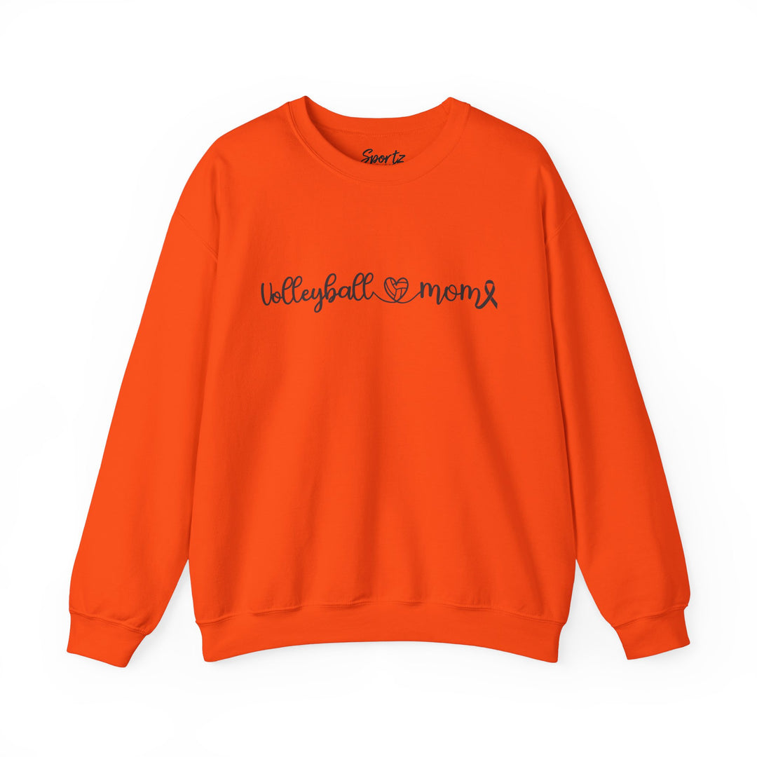 Cancer Collection Pick Your Sport Mom Ribbon &amp; Heart Adult Unisex Crewneck Sweatshirt
