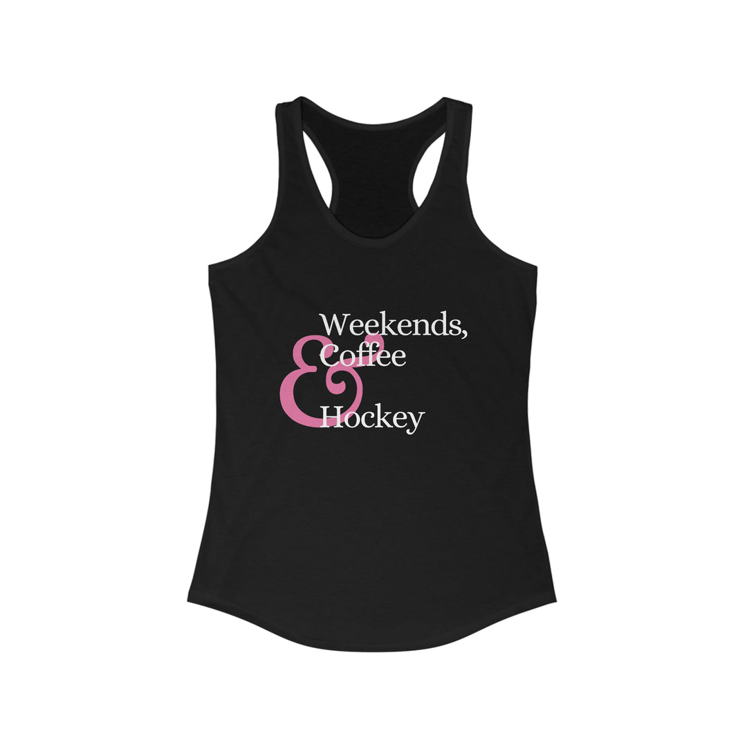 Weekends Coffee &amp; Hockey Pink Design Women&
