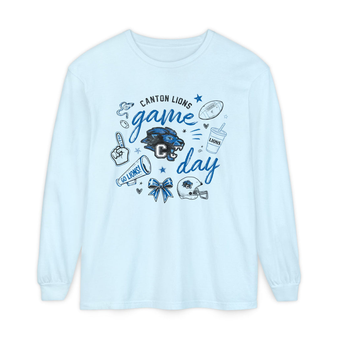 Canton Lions Football &amp; Cheer Unisex Adult Premium Long Sleeve - Game Day Design
