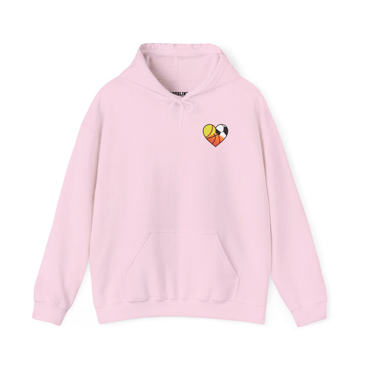 Sports Heart Design Unisex Adult Hoodie