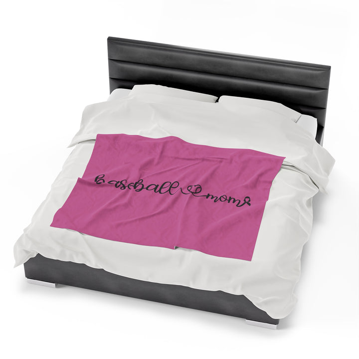 Cancer Collection Pick Your Sport Mom Ribbon &amp; Heart Plush Blanket