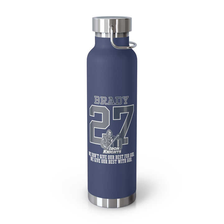 Iron Knights 22oz Bottle - Last Name &amp; Number w/Knight Design