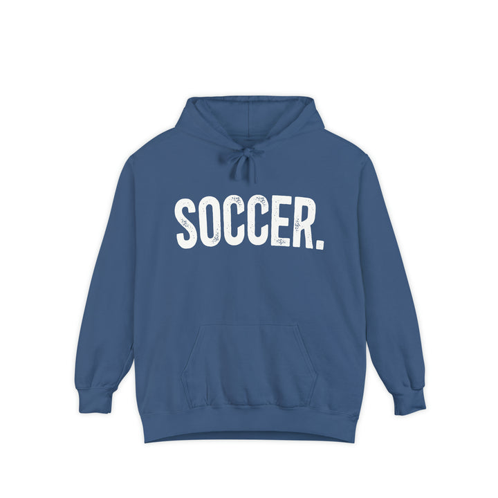 Rustic Design Soccer Unisex Adult Premium Hooded Sweatshirt