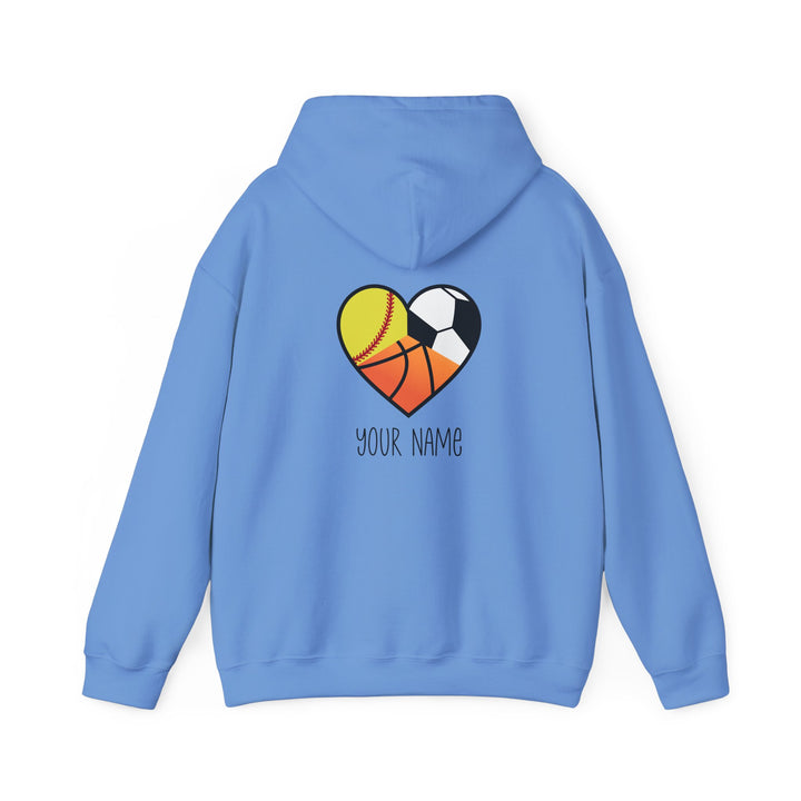 Sports Heart Design Unisex Adult Hoodie