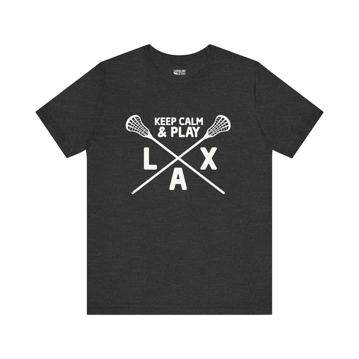 Keep Calm Lacrosse Unisex Adult T-Shirt