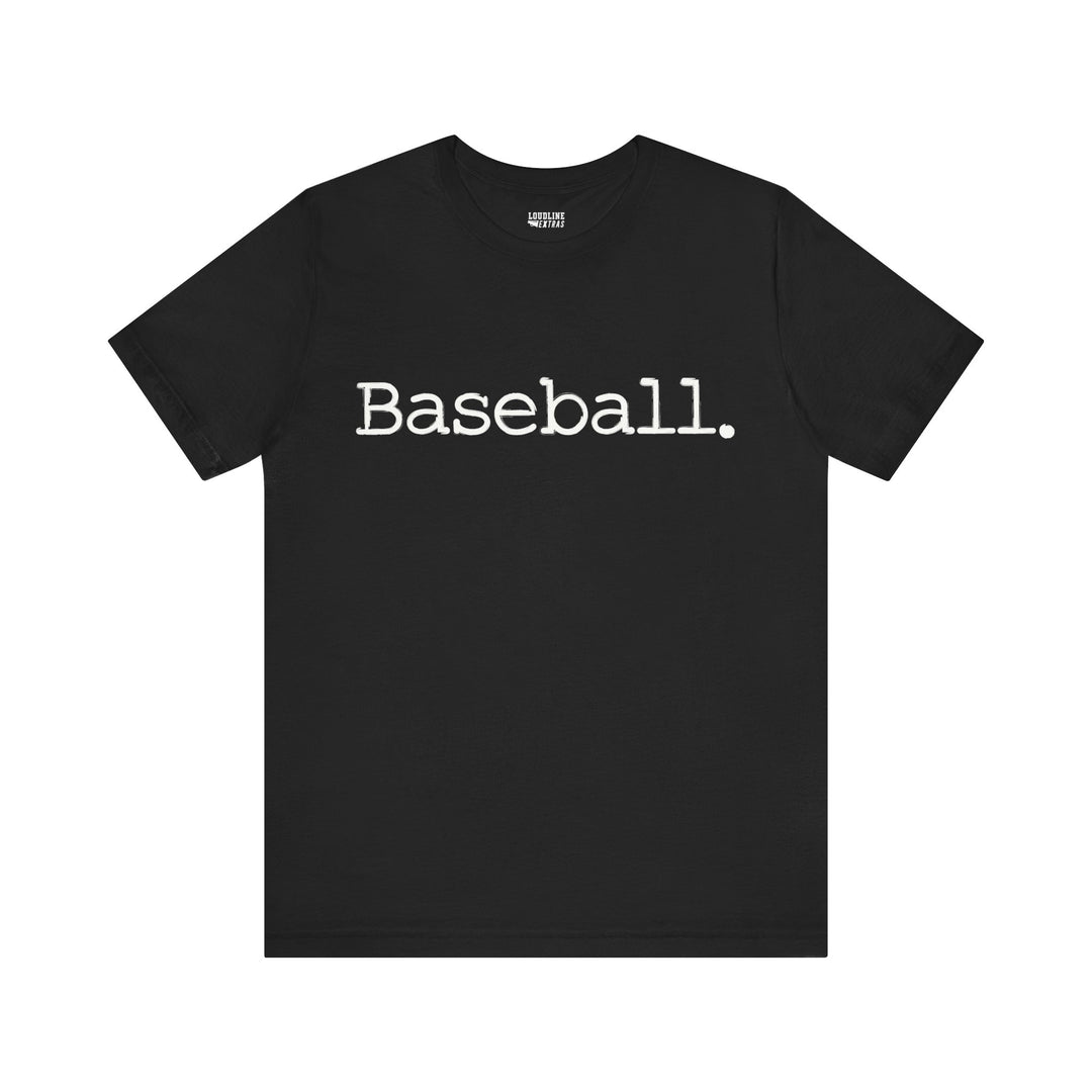 Typewriter Design Baseball Unisex Adult T-Shirt