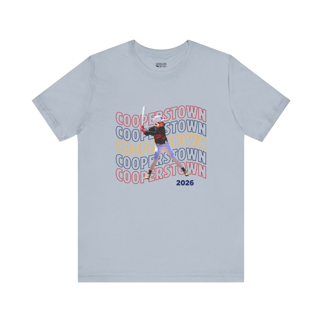 Cooperstown Picture Wavy Name Design - Unisex Adult Basic T-Shirt