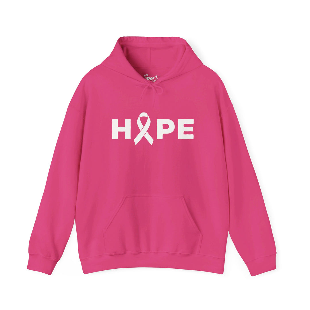 Hope Cancer Ribbon Adult Unisex Hooded Sweatshirt