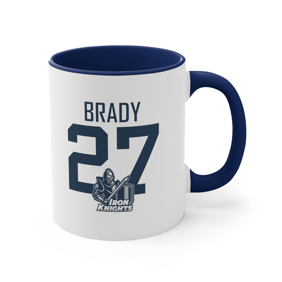 Iron Knights 11 oz Accent Mug - Last Name &amp; Knight Design