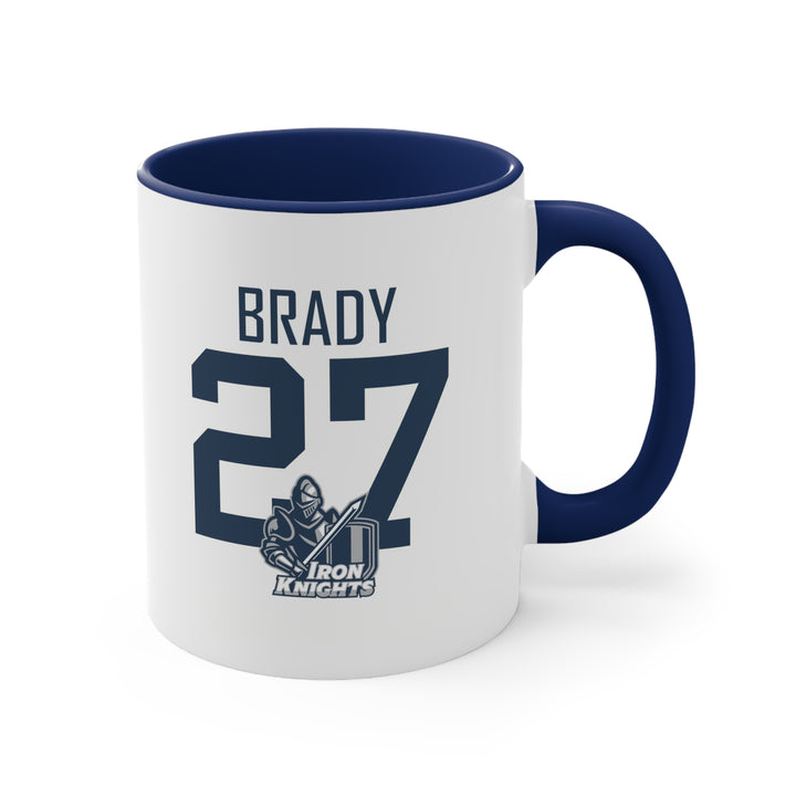 Iron Knights 11 oz Accent Mug - Last Name &amp; Knight Design