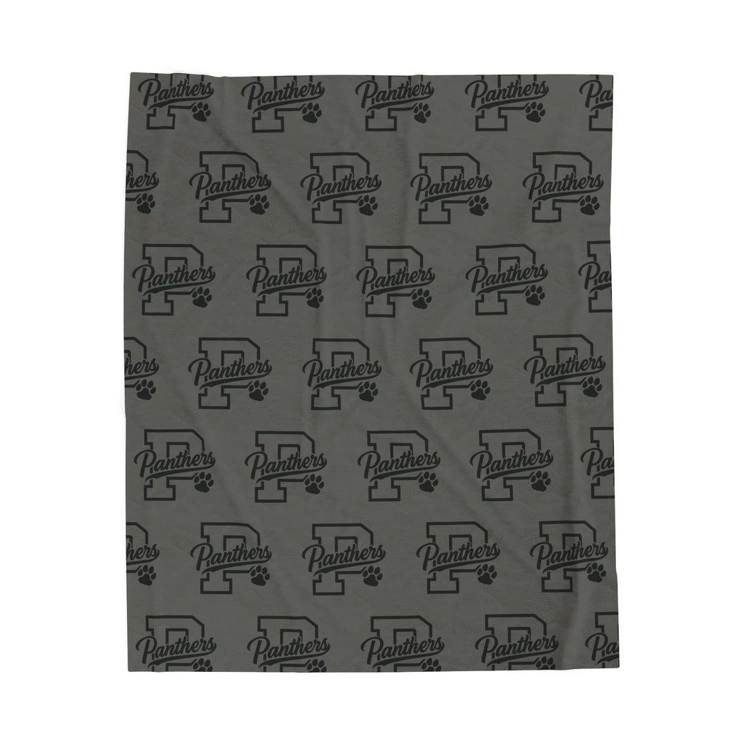 Crown Point Panthers Velveteen Plush Blanket