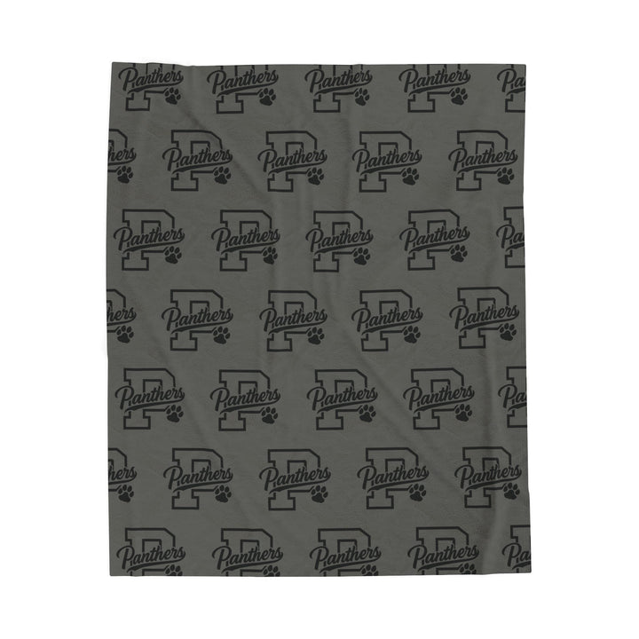 Crown Point Panthers Velveteen Plush Blanket