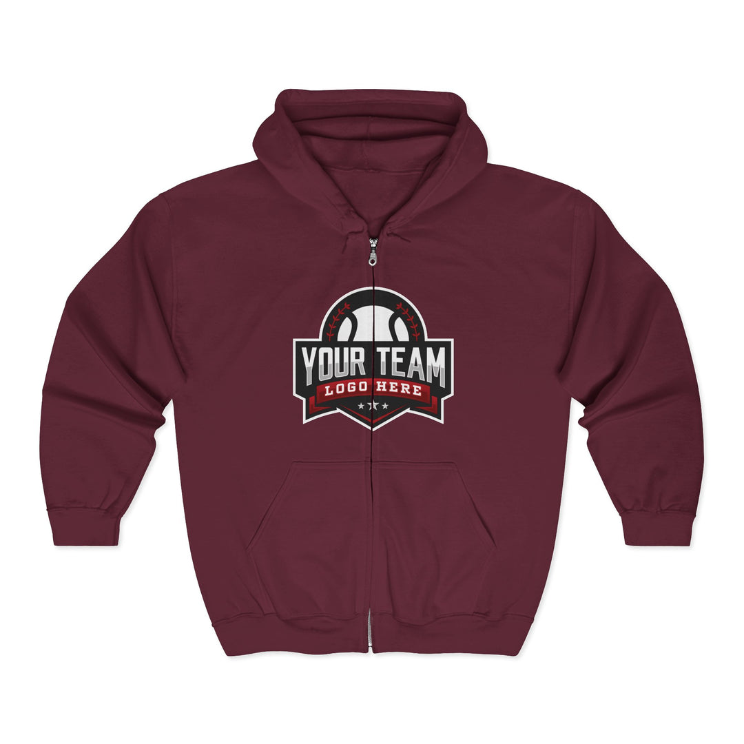 Unisex Adult Full Zip Hooded Sweatshirt - DTG