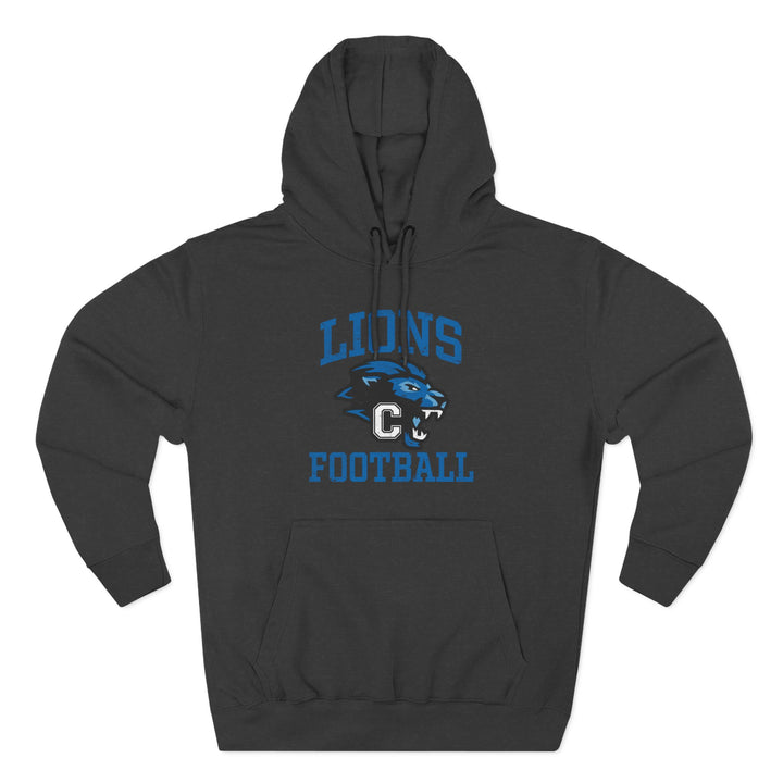 Canton Lions Football &amp; Cheer Unisex Adult Premium Hoodie Sweatshirt - Lions Football Design