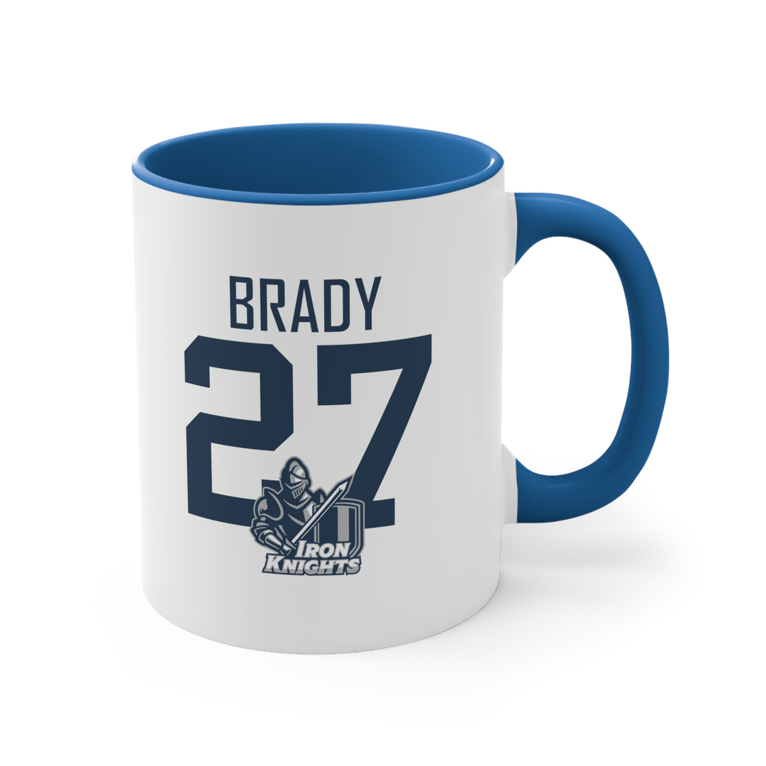 Iron Knights 11 oz Accent Mug - Last Name &amp; Knight Design