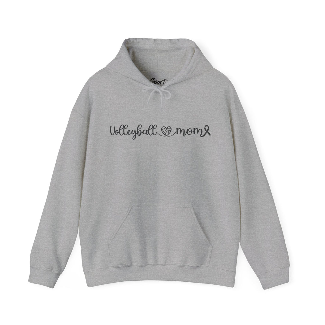 Cancer Collection Pick Your Sport Mom Ribbon &amp; Heart Adult Unisex Hooded Sweatshirt