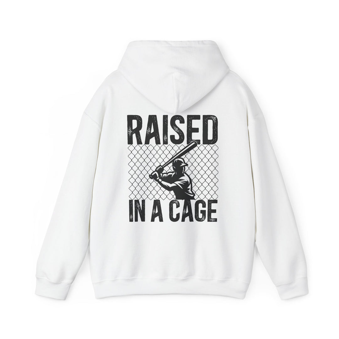 Raised in a Cage Baseball Unisex Adult Hooded Sweatshirt