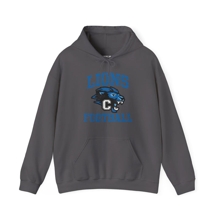 Canton Lions Football &amp; Cheer Unisex Adult Standard Hooded Sweatshirt - Lions Football Design