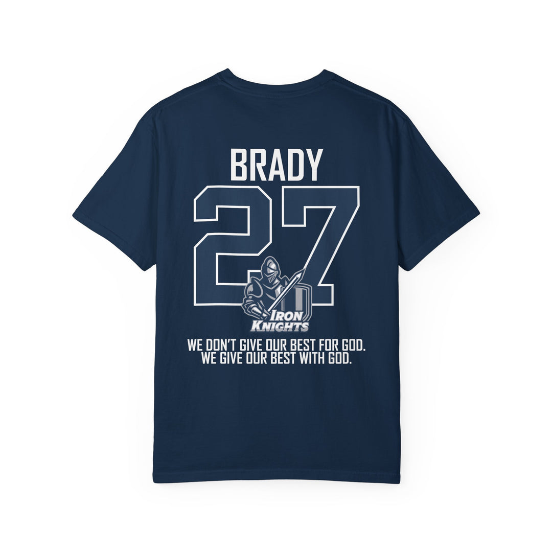Iron Knights Premium Adult Unisex T-Shirt w/Knight Logo, Name &amp; Number on back