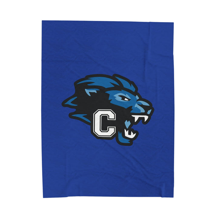 Canton Lions Youth Football &amp; Cheer Velveteen Plush Blanket