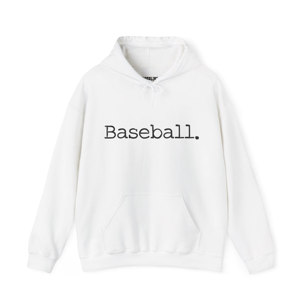 Typewriter Design Baseball Unisex Adult Hooded Sweatshirt