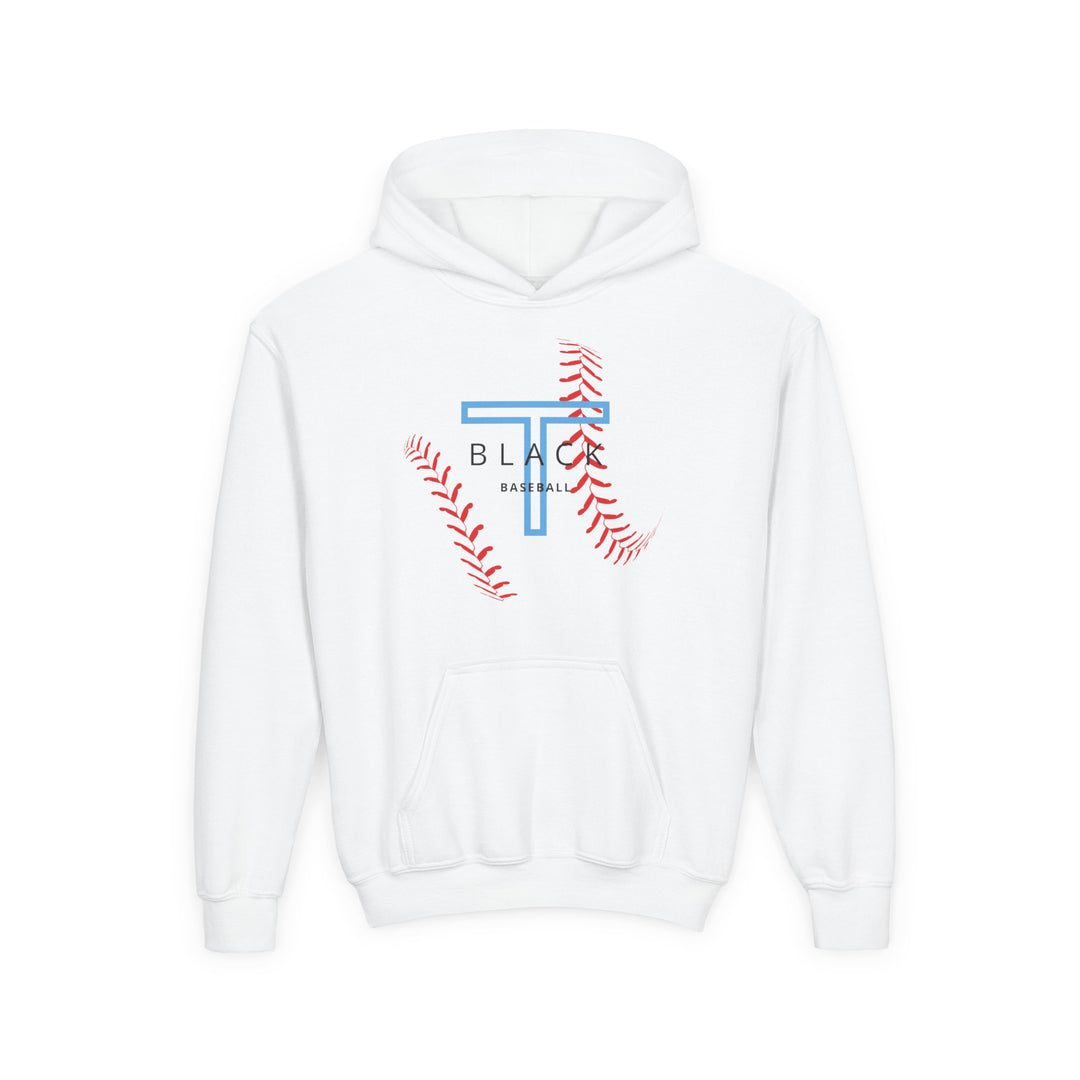 T-Black Dugout Unisex Youth Hooded Sweatshirt