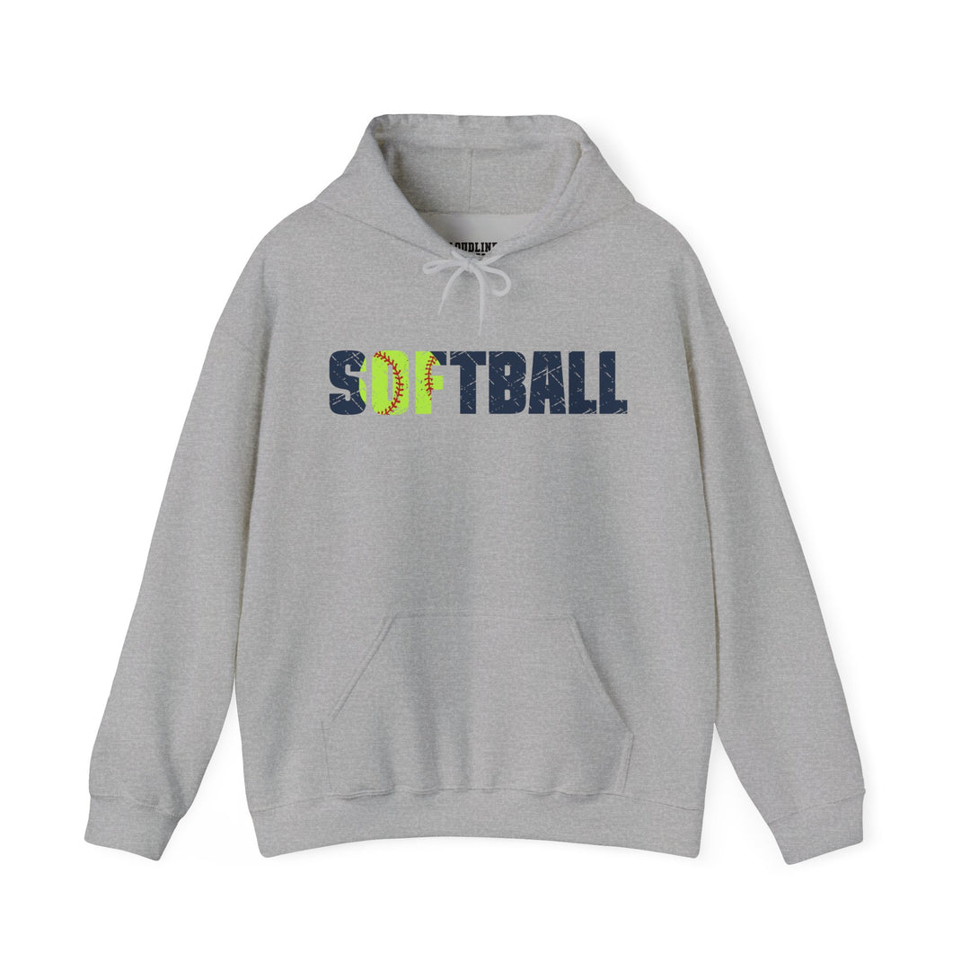 Softball Unisex Adult Hooded Sweatshirt