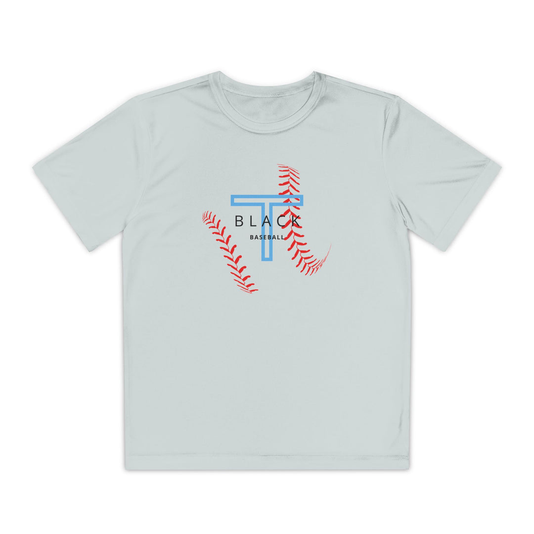 T-Black Unisex Youth Moisture Wicking T-Shirt - Front Design Only w/Optional Customization