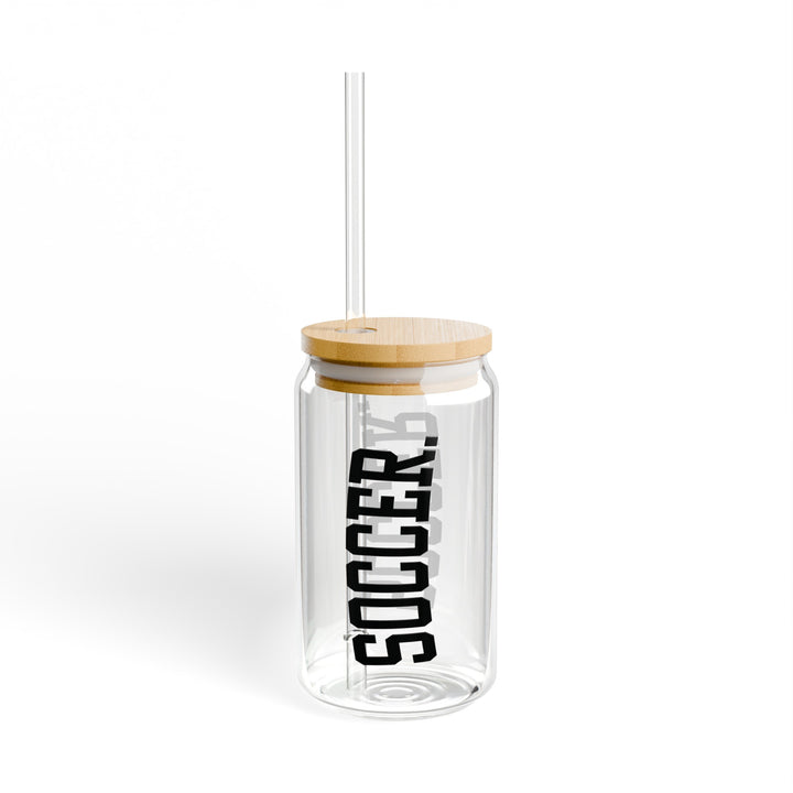 Soccer Tall Design 16oz Sipper Glass