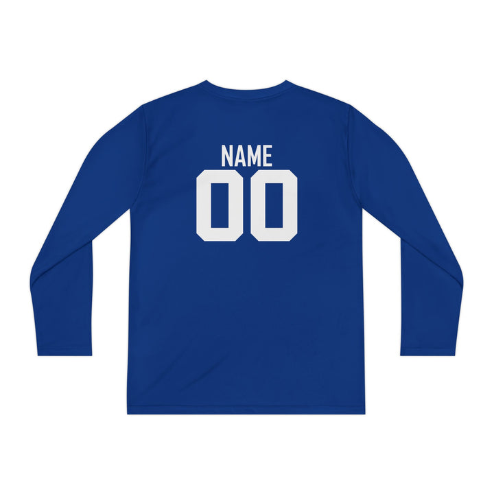 Canton Lions Football &amp; Cheer Unisex Youth Long Sleeve Moisture Wicking Shirt