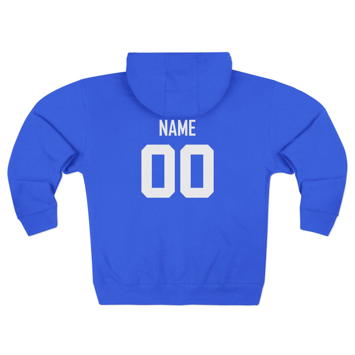Canton Lions Football &amp; Cheer Unisex Adult Premium Full Zip Hooded Sweatshirt