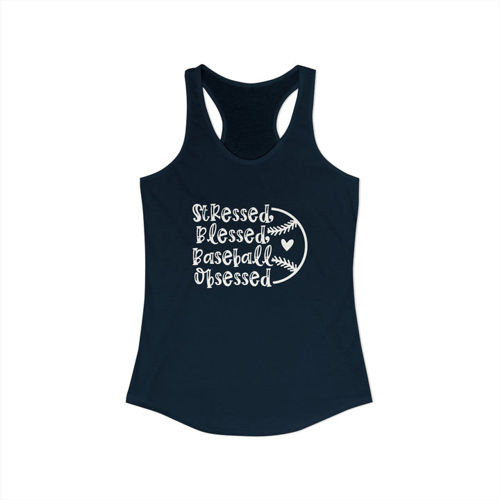 Stressed Blessed Baseball Obsessed Women&