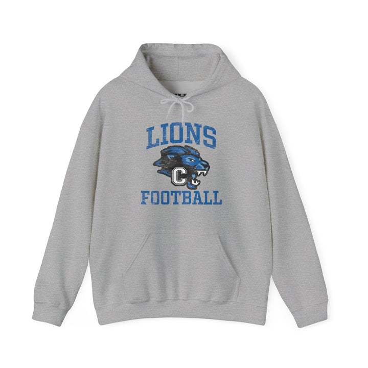 Canton Lions Football &amp; Cheer Unisex Adult Standard Hooded Sweatshirt - Lions Football Design