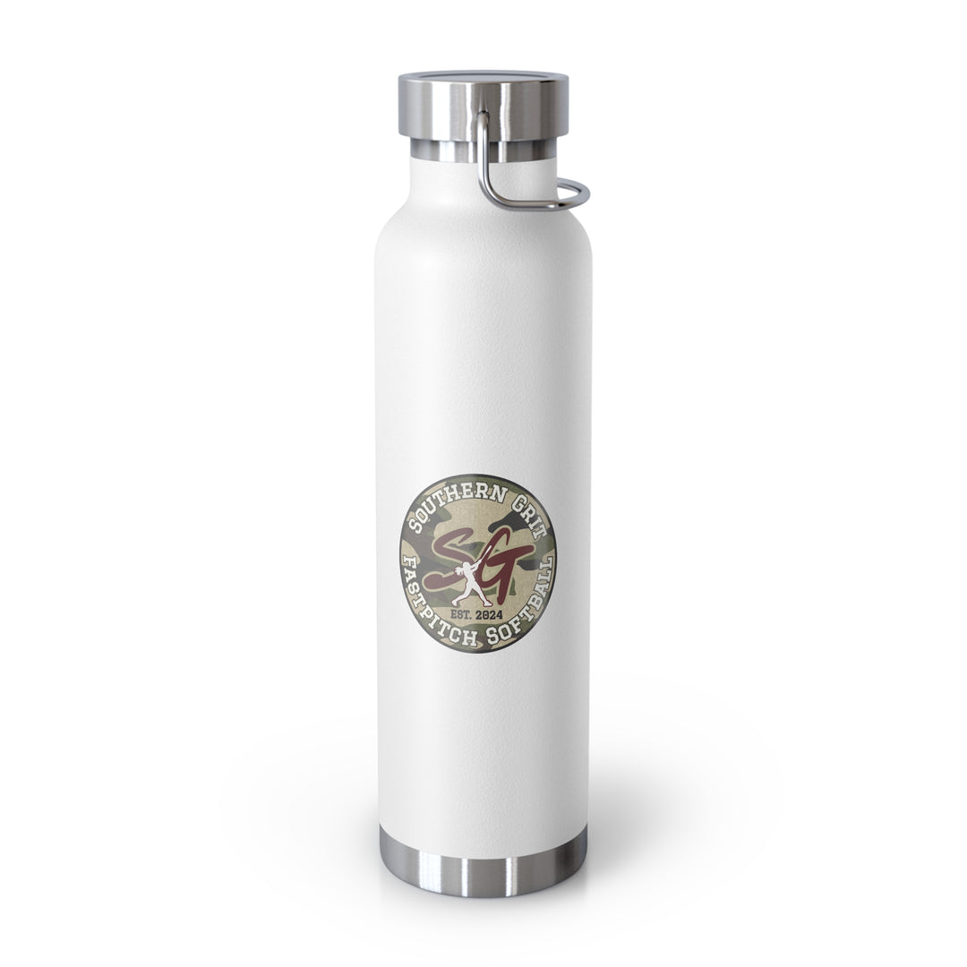 Southern Grit Copper Vacuum Insulated Bottle 22oz w/Both Logos