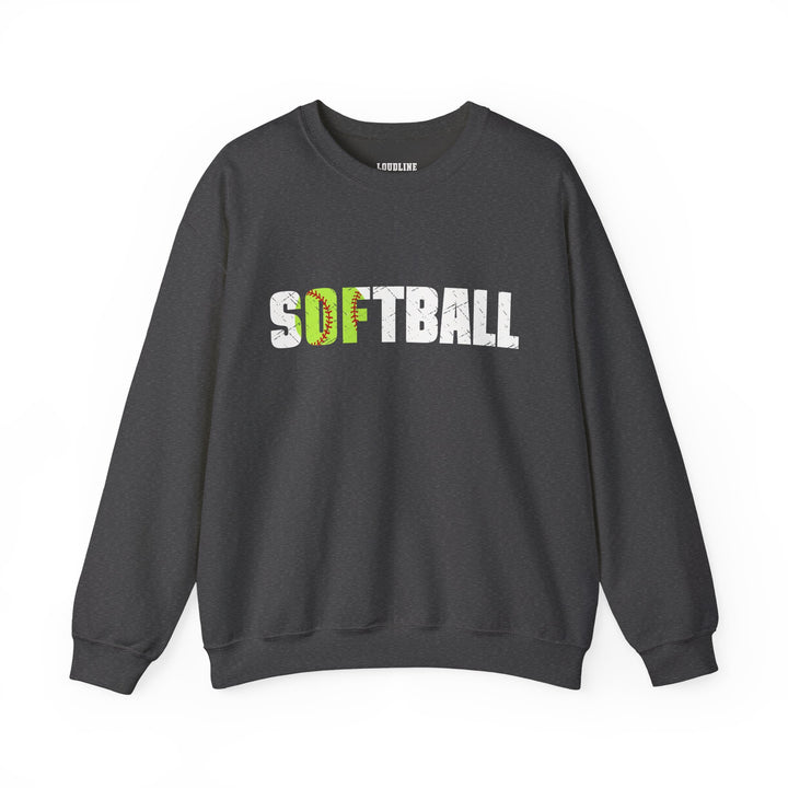 Softball Unisex Adult Crewneck Sweatshirt