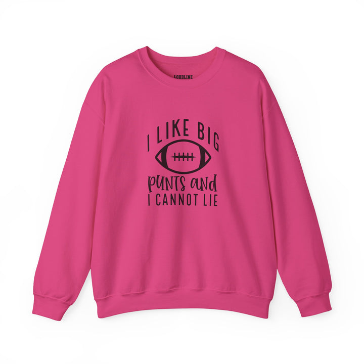 I Like Big Punts Football Unisex Adult Crewneck Sweatshirt