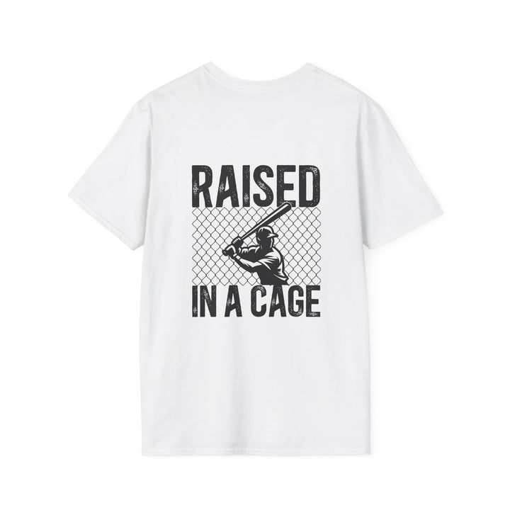 Raised in a Cage Baseball Unisex Adult T-Shirt