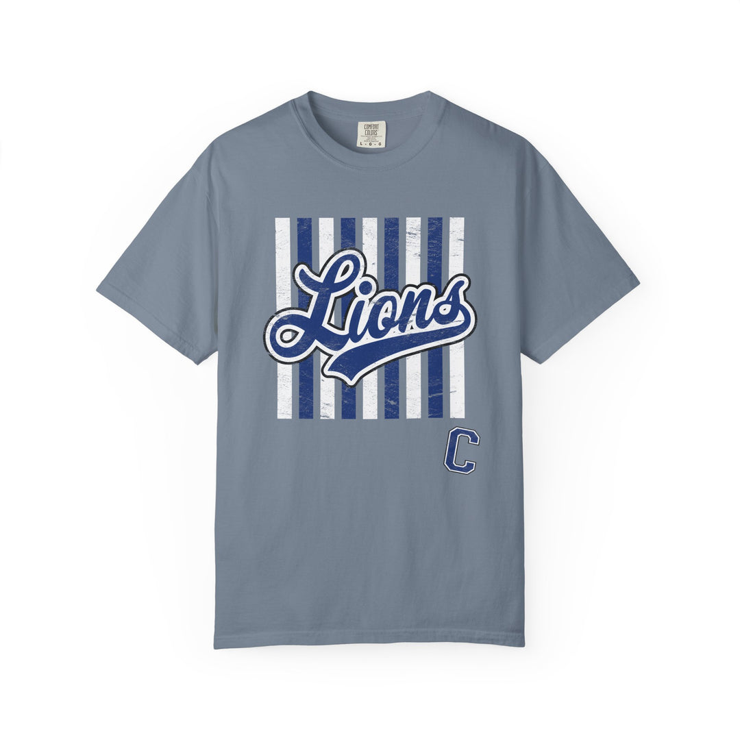 Canton Lions Football &amp; Cheer Unisex Adult Premium T-Shirt - Striped Design