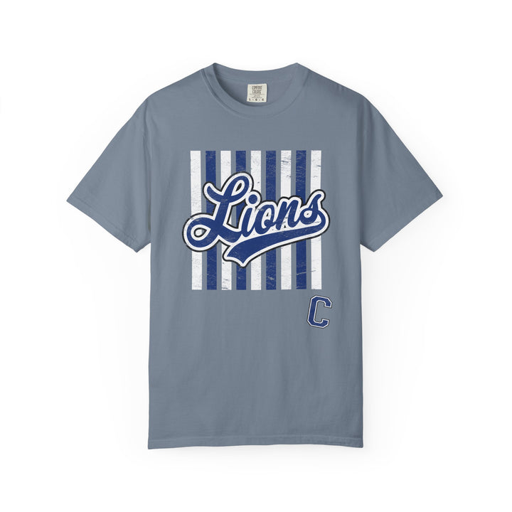 Canton Lions Football &amp; Cheer Unisex Adult Premium T-Shirt - Striped Design