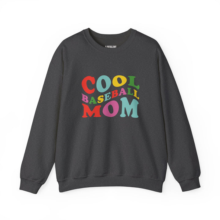 Cool Baseball Mom Unisex Adult Crewneck Sweatshirt