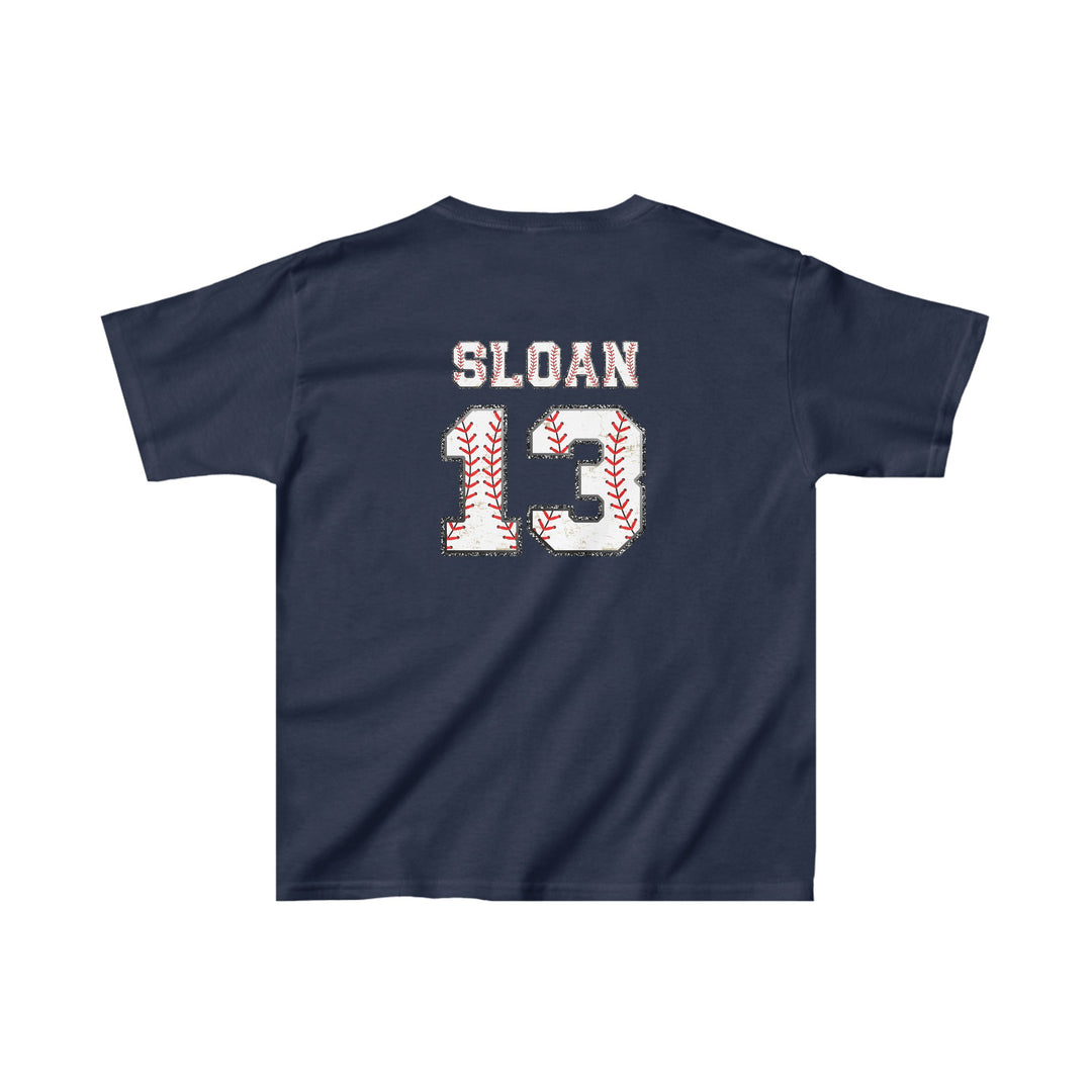 Iron Knights Youth Unisex T-Shirt w/Flag Design &amp; Name and Number on Back